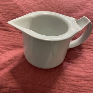 BMF White Porcelain Double Wall Gravy Serving Cup